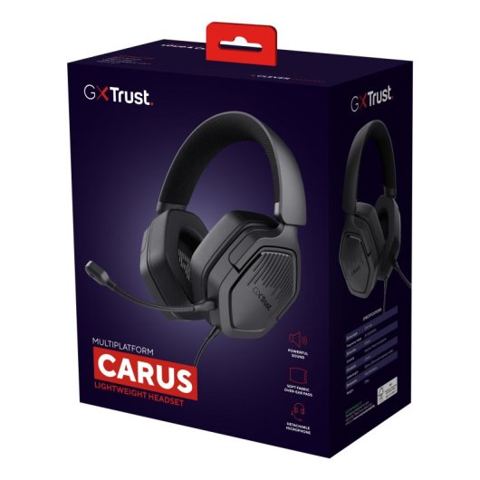 Auriculares Trust con cable jack 3.5mm, micrófono extraíble y control en auricular