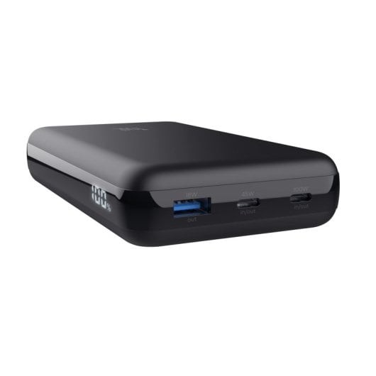 Trust Laro 100W externer Akku 2x USB-C 1x USB-A Schnellladung recycelter Kunststoff