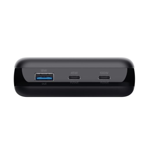 Trust Laro 100W externer Akku 2x USB-C 1x USB-A Schnellladung recycelter Kunststoff