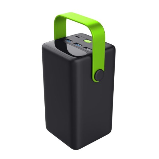 Batería externa Trust Redoh XXL 50000mAh PPS Quick Charge 4 salidas Linterna Negra/Verde