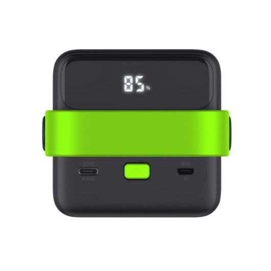 Batería externa Trust Redoh XXL 50000mAh PPS Quick Charge 4 salidas Linterna Negra/Verde