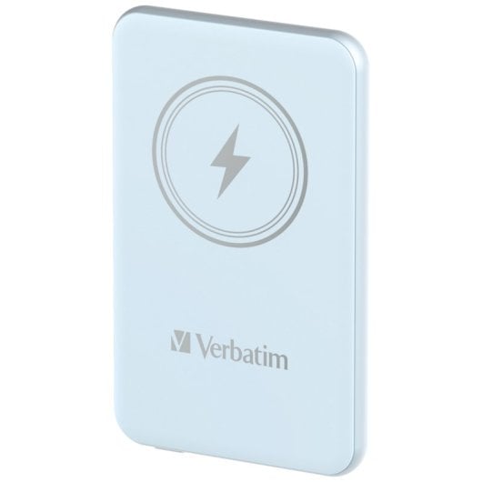 Power Bank Verbatim Charge ?n? Go 5000mAh Quick Charge 3.0 Inalámbrico Azul