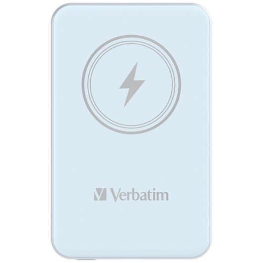 Power Bank Verbatim Charge ?n? Go 5000mAh Quick Charge 3.0 Inalámbrico Azul