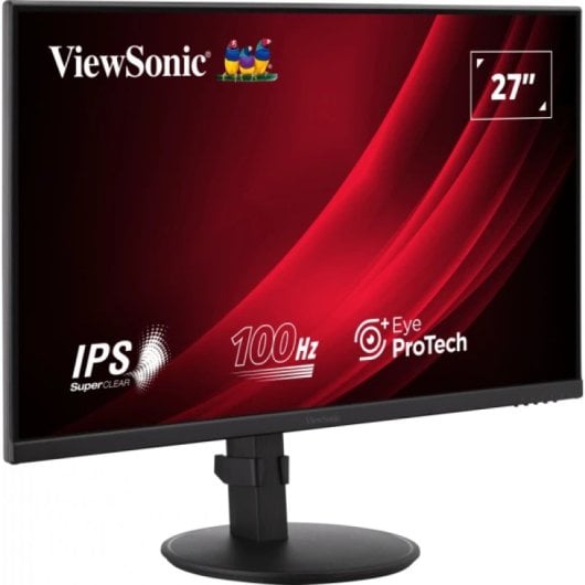 Moniteur Viewsonic 27″ 1080p 100Hz IPS Pivot Hauteur Haut-parleurs HDMI DisplayPort VGA