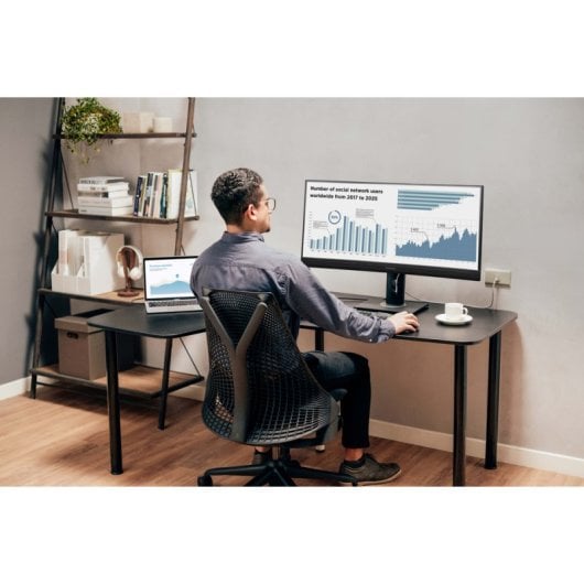 Viewsonic Monitor 34″ 3440x1440 100Hz VA Curved FreeSync USB-C Höhenverstellbar