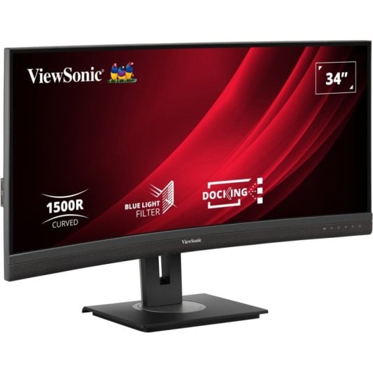 Viewsonic Monitor 34″ 3440x1440 100Hz VA Curved FreeSync USB-C Höhenverstellbar