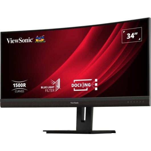 Viewsonic Monitor 34″ 3440x1440 100Hz VA Curved FreeSync USB-C Höhenverstellbar