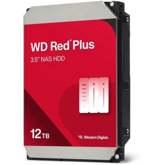 Disque Dur Western Digital Red Plus WD120EFGX 12TB HDD 7200rpm 260MB/s NAS