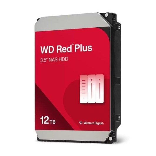 Disque Dur Western Digital Red Plus WD120EFGX 12TB HDD 7200rpm 260MB/s NAS