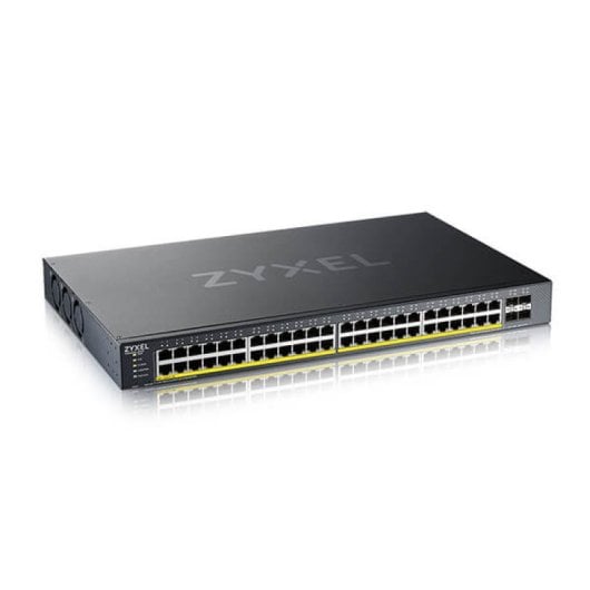 Switch gestionado Zyxel XGS1935-52HP 48x GbE PoE+, 4x SFP+ 10G, 176Gbps, 375W, Rack