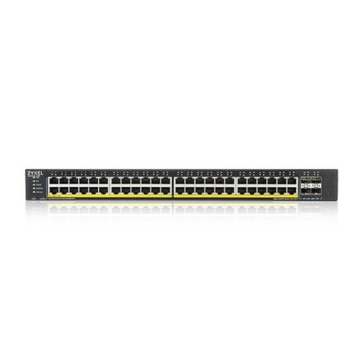 Switch gestionado Zyxel XGS1935-52HP 48x GbE PoE+, 4x SFP+ 10G, 176Gbps, 375W, Rack