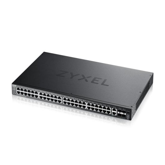 Zyxel XGS2220-54 Switch, 48 RJ-45 GbE, 4 SFP+ L3, verwaltet, 216 Gbit/s, Rackmontage
