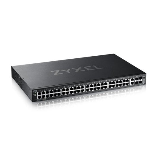 Zyxel XGS2220-54 Switch, 48 RJ-45 GbE, 4 SFP+ L3, verwaltet, 216 Gbit/s, Rackmontage