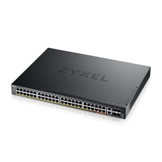 Switch Zyxel 48 porte Gigabit 2x10G rame 4xSFP+ L3 PoE+ 960W rack QoS