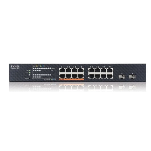 Zyxel 16-Port 2,5G Switch, 2 SFP+, L2 Managed, 180 W PoE, Rackmontage