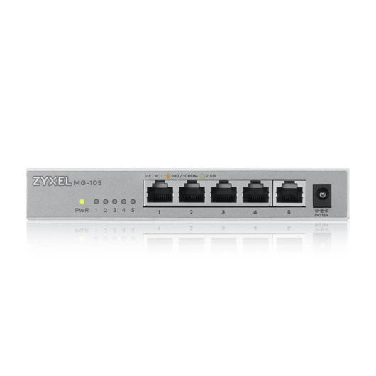 Switch Zyxel XMG-105 2.5G 5 Puertos Metal QoS Compacto Alta Capacidad