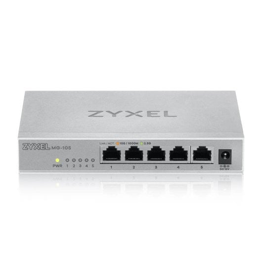 Switch Zyxel XMG-105 2.5G 5 Puertos Metal QoS Compacto Alta Capacidad