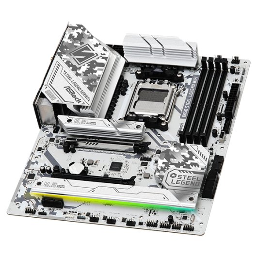 Placa mãe Asrock B650 ATX AM5 Steel Legend WiFi 6E DDR5 192 GB M.2 RAID RGB
