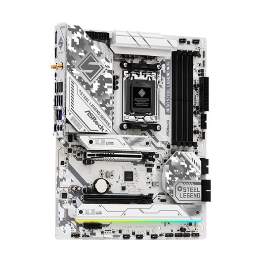 Placa mãe Asrock B650 ATX AM5 Steel Legend WiFi 6E DDR5 192 GB M.2 RAID RGB