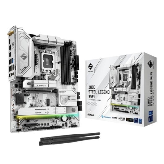Asrock Z890 Steel Legend WiFi Motherboard ATX LGA1851 DDR5 Wi-Fi 7 Overclock