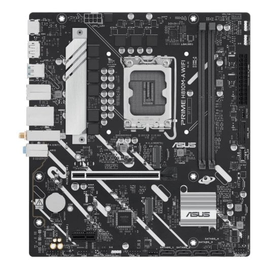 Placa Base ASUS Intel H810 LGA 1851 Micro ATX PRIME H810M-A WIFI DDR5 M.2 PCIe 4.0 Wi-Fi 6 Bluetooth 5.3