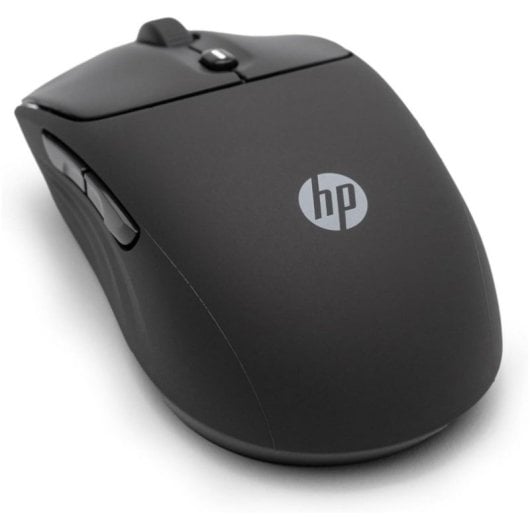 Ratón HP 400 Inalámbrico Dual Bluetooth/USB 2.4GHZ Silencioso Batería 24 Meses 6000DPI Silicona Suave Negro