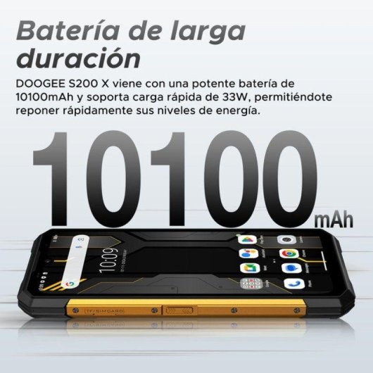 Doogee S200X 5G 12GB 512GB 6.72" Ultra resistente Negro