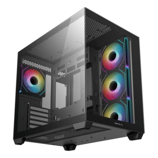 PC Gehäuse DeepCool CG530 4F Midi Tower ATX Glas 4x 120mm Lüfter RGB