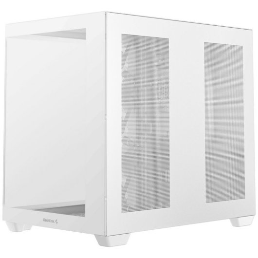 Torre DeepCool CG530 4F WH bianca con 3 ventole da 120 mm e case ATX in vetro temperato