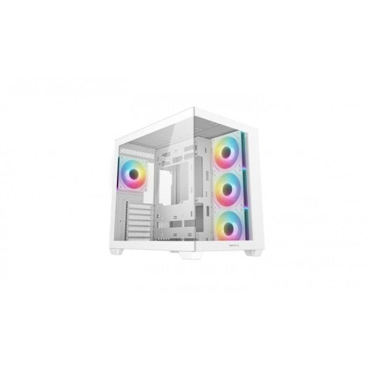 Torre DeepCool CG530 4F WH Blanco 3 Ventiladores 120mm Vidrio Templado ATX