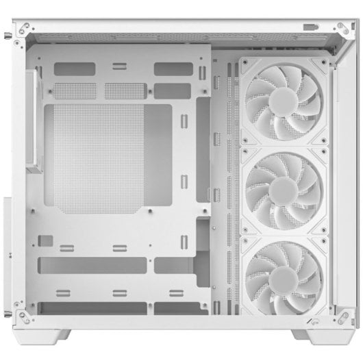 Torre DeepCool CG530 4F WH bianca con 3 ventole da 120 mm e case ATX in vetro temperato