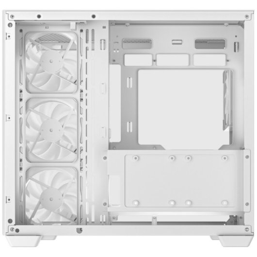 Torre DeepCool CG530 4F WH bianca con 3 ventole da 120 mm e case ATX in vetro temperato