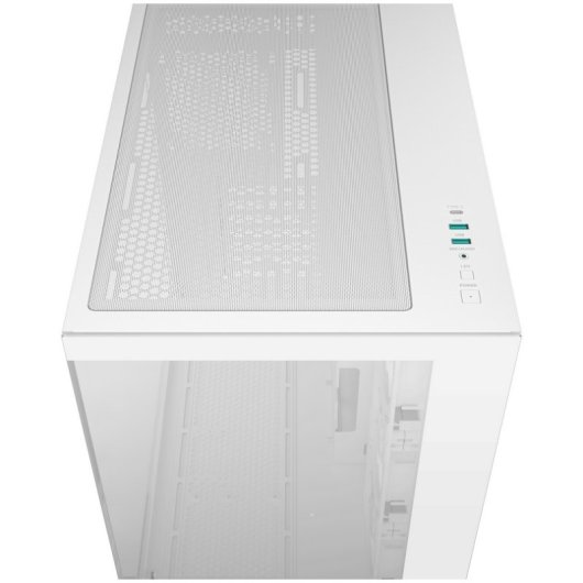 Torre DeepCool CG530 4F WH bianca con 3 ventole da 120 mm e case ATX in vetro temperato