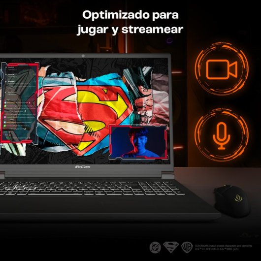 PcCom Revolt 4060 Intel Core i9-14900HX/32 GB/SSD de 1 TB/RTX 4060/16" Super-Homem