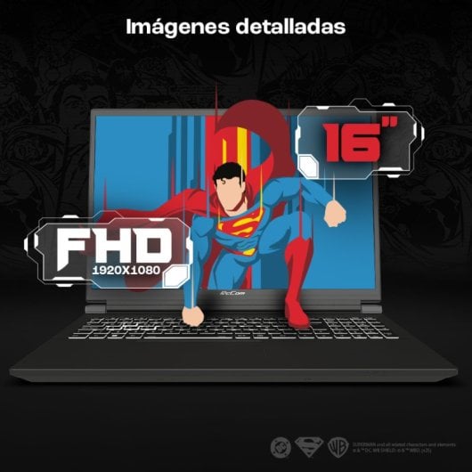 PcCom Revolt 4060 Intel Core i9-14900HX/32 GB/SSD de 1 TB/RTX 4060/16" Super-Homem