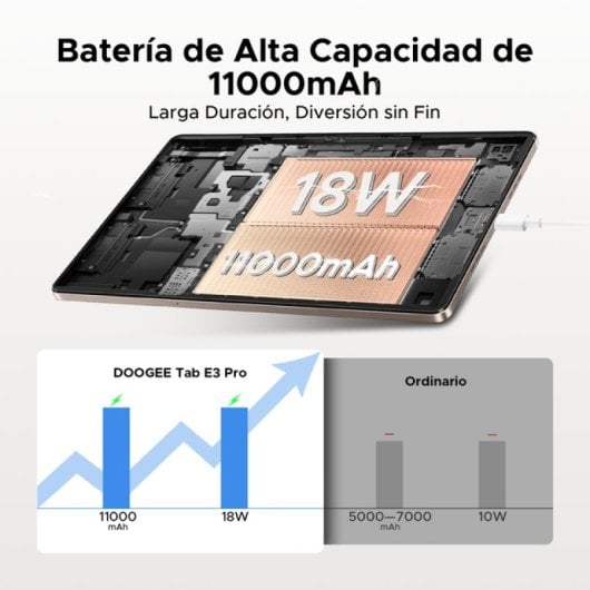 Tablet Doogee Tab E3 Pro 13? 256GB 4G Android 32GB RAM Negro/Gris/Dorado