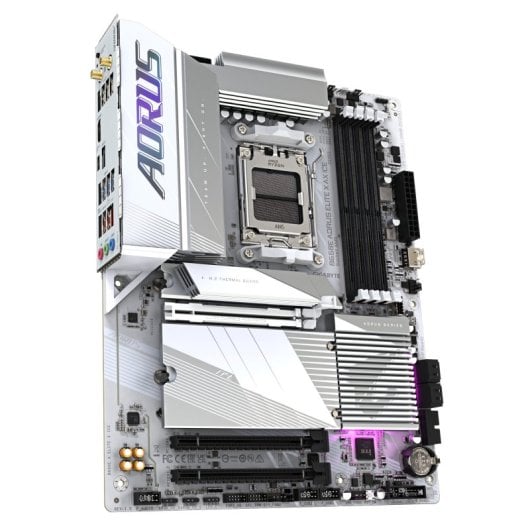 Placa mãe Gigabyte B650E ATX AM5 AORUS ELITE X ICE WiFi 6E DDR5 PCIe 5.0