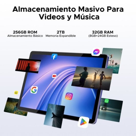 Tablet Doogee Tab G6+ 11″ 256GB 4G com teclado e rato