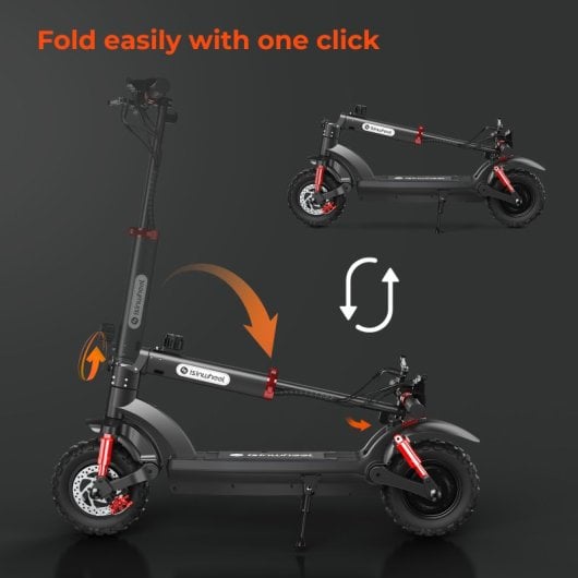 Patinete eléctrico isinwheel 45km/h 45km de autonomía 800W 11? offroad suspensión cuádruple luces LED