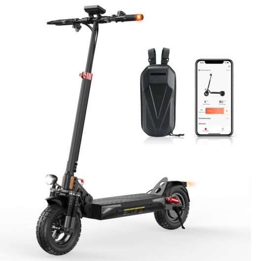 Monopattino elettrico Isinwheel da 20 km/h, autonomia 70 km, 1000 W, con app e sospensioni complete