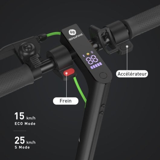Patinete eléctrico isinwheel 25km/h 28km de autonomía 350W con neumáticos 8,5? y control APP