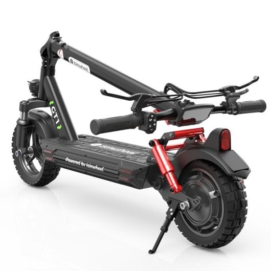 Isinwheel 45 km/h, 45 km Reichweite, 800 W Elektroroller mit App, Federung und 10-Zoll-Reifen