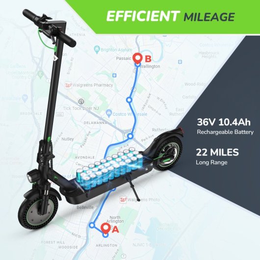 Isinwheel 25km/h 35km de alcance 500W scooter elétrica dobrável com travões EABS e aplicação