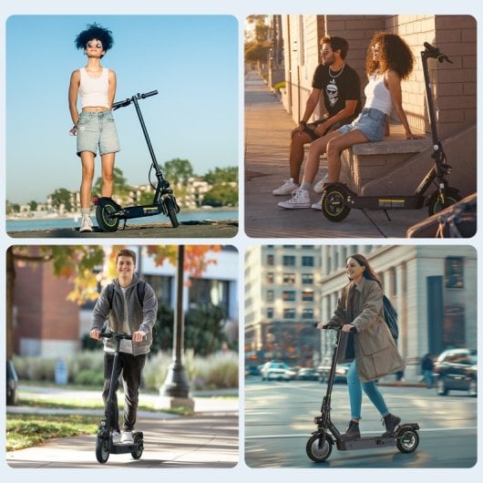 Isinwheel 25km/h 35km de alcance 500W scooter elétrica dobrável com travões EABS e aplicação