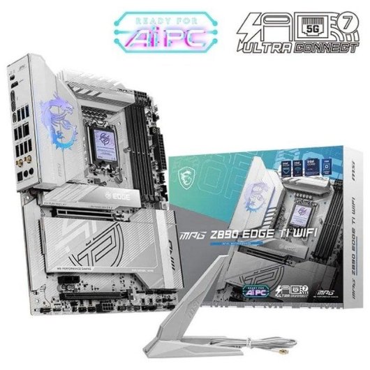 Placa Base MSI Z890 LGA1851 Mini-ITX MPG Z890I EDGE TI WIFI 7 PCIe 5.0 WiFi USB 3.2