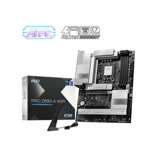 Placa Base MSI Z890 ATX LGA 1851 PRO Z890-A WIFI DDR5 Wi-Fi 7 RAID 5GbE