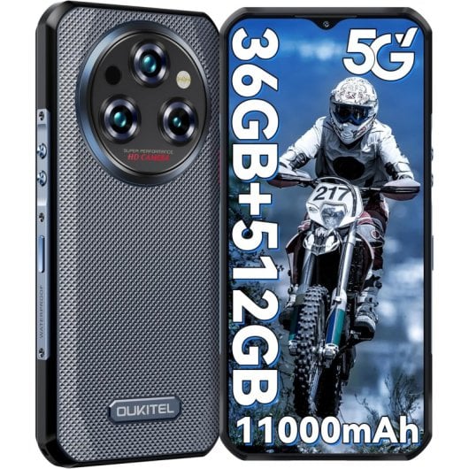 Oukitel WP35 Pro 36GB RAM 512GB 5G Pantalla 6,6? Batería 11.000mAh Resistente