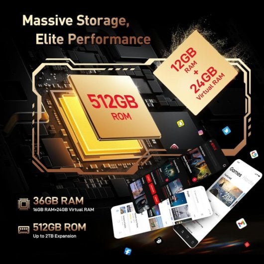 Oukitel WP39 Pro 36GB 512GB 5G NFC Batería 11000mAh Dual SIM Android 14