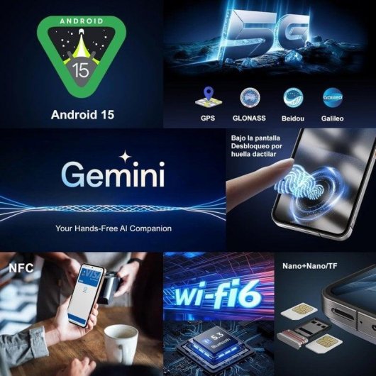 Oukitel WP200 Pro 5G 24GB 6.7" 1TB Preto Bateria 8800mAh