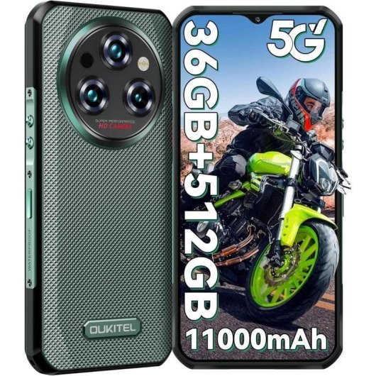 Oukitel WP35 Pro 5G 12GB 6.6" 512GB Noir Batterie 11000mAh